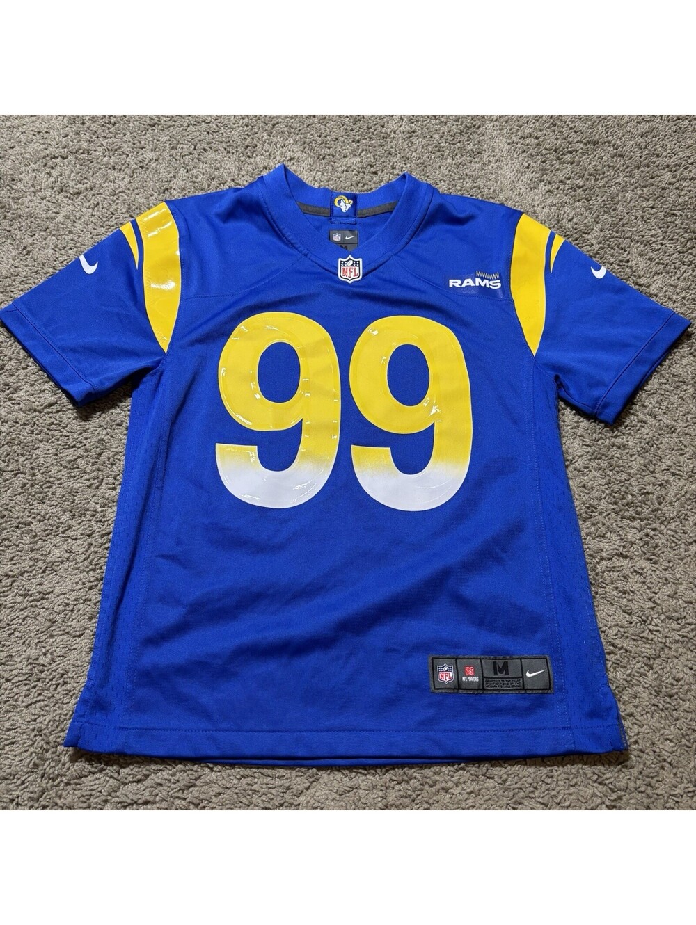 Nike NFL Los Angeles Rams Aaron Donald #99 Jersey Royal Blue Youth Medium 10/12